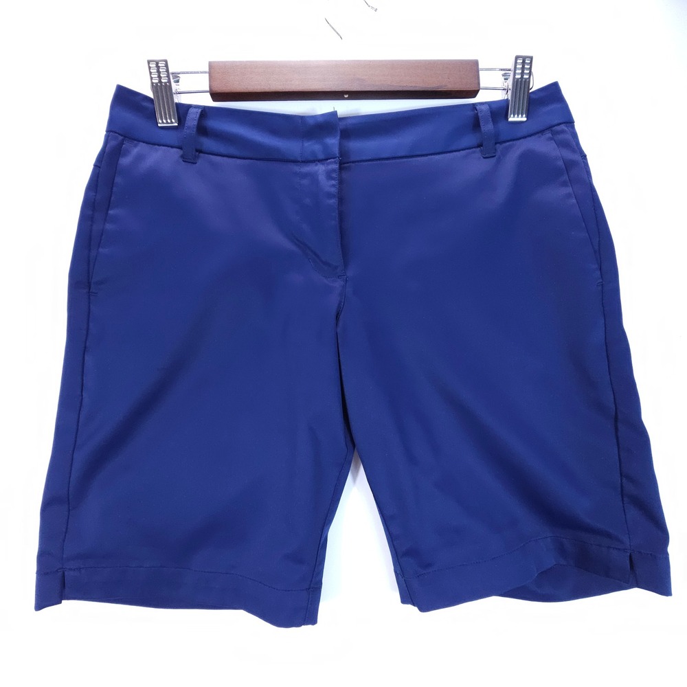 Three Sixty Six Shorts Womens 2 Blue Performance Golf‎ Bermuda Athletic